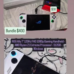 Rog Ally With Rog Gaming Dock