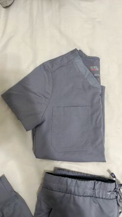 Greys Anatomy Gray Scrub Top Sz XS