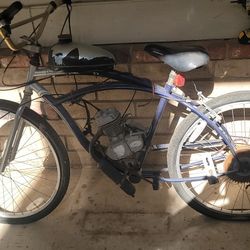 Beach cruiser with motor