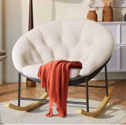 Kidirect Wide Rocking Chair Nursery, Comfy Saucer