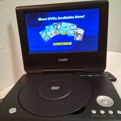 Portable DVD player with one movie and includes charger