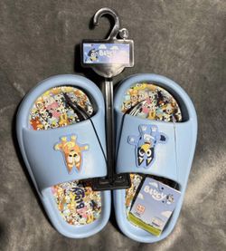 NWT-Bluey & Bingo Kids’ Girls Size 1 Comfort Slide Sandals