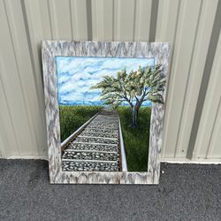 Railroad Track Painting 
