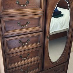 Estate Sale  Dresser Dark Wood At
