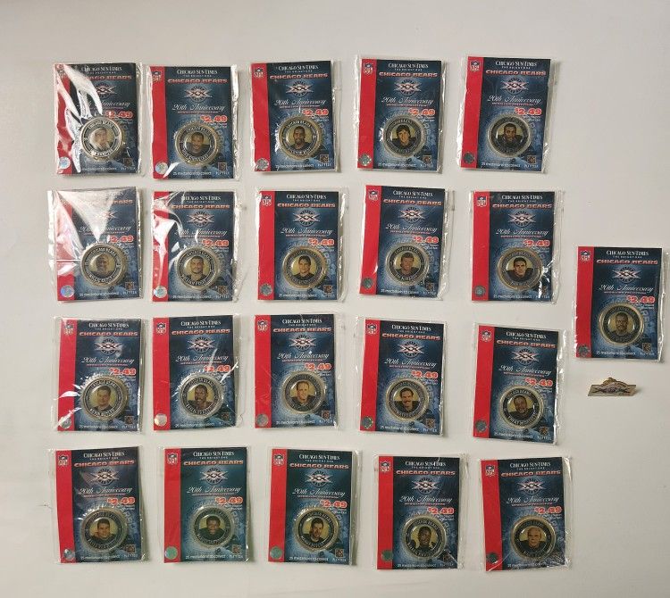 1985 CHICAGO BEARS MEDALLION COLLECTION 