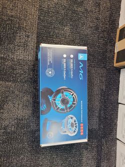 JL Audio M6-880X-S-GMTI-I 8.8" Marine Speaker System, RGB LED, Gunmetal & Titanium, Sport Grill