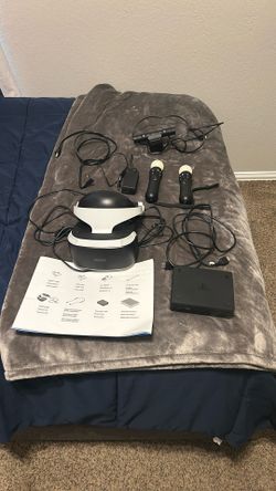 Sony PlayStation VR Headset Bundle with Camera, Move Controllers, HDMI, USB
