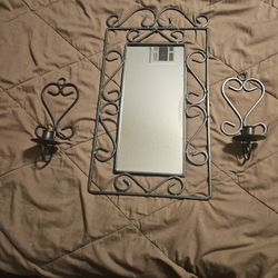Mirror And Candle Holders