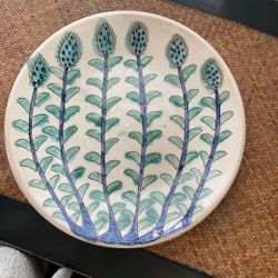 Hand Made Plate Like New  13” Wide