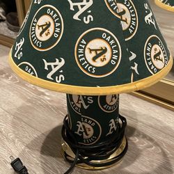 Vintage Oakland A’s Lamp