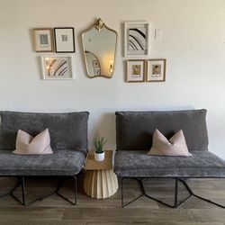 World Market Modern Accent Sofas (Set of 2)