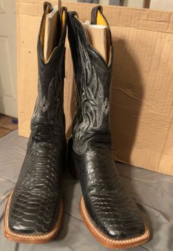 Alfa Python  Skin Leather Boots