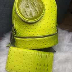 Neon Yellow backpack 