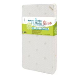 Naturally Organic IV Mattress, Triple Zone 2 in 1 With Natural Bamboo Cover