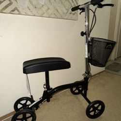 Medline Gen 4 Standard Knee Walker with 8in Wheels 300lbs Black