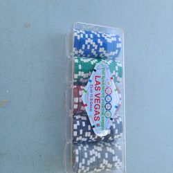 New Vintage tournament Bikini Girls  poker chips las vegas clay 11.5 grams 100 count 