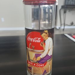 Nostalgic Coca Cola Straw Holder