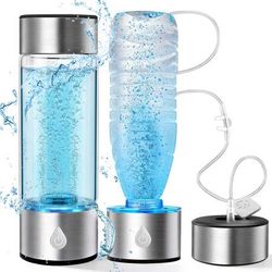 new Hydrogen Water Bottle Generator 3 in 1, Hydrogen Water Mark Up to 4000PPB, SPE/PEM Tech-3 Min Hydrogen Rich for Drinking and Inhalation, Auto Clea
