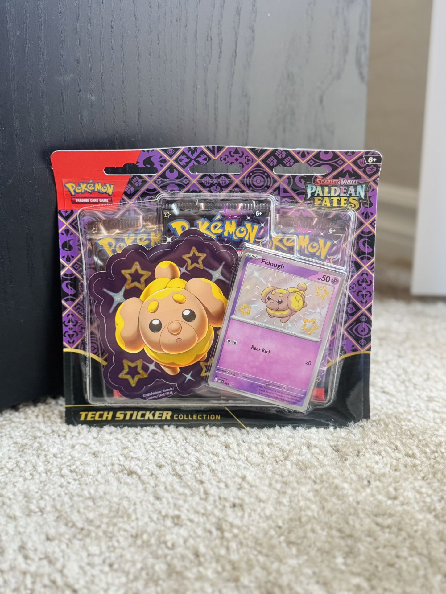 Pokemon Paldean Fates Tech Sticker Collection (Shiny Fidough)