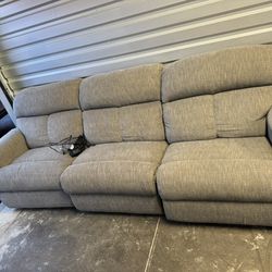 Light Gray Electric Couch 