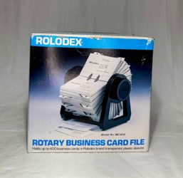 Rolodex Rotary 400 Business Card File Model No. RBC400 Part No. R-1065 NEW
