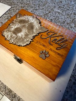 Fully custom memorial keepsake box