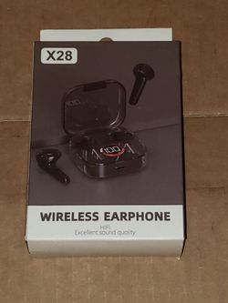 X28 Wireless Earphones with Charging Case
