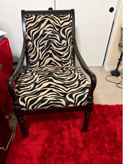 Leopard print chairs $50 each or $85 pair