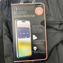 iphone brand new 15 Pro tempered glass screen protector