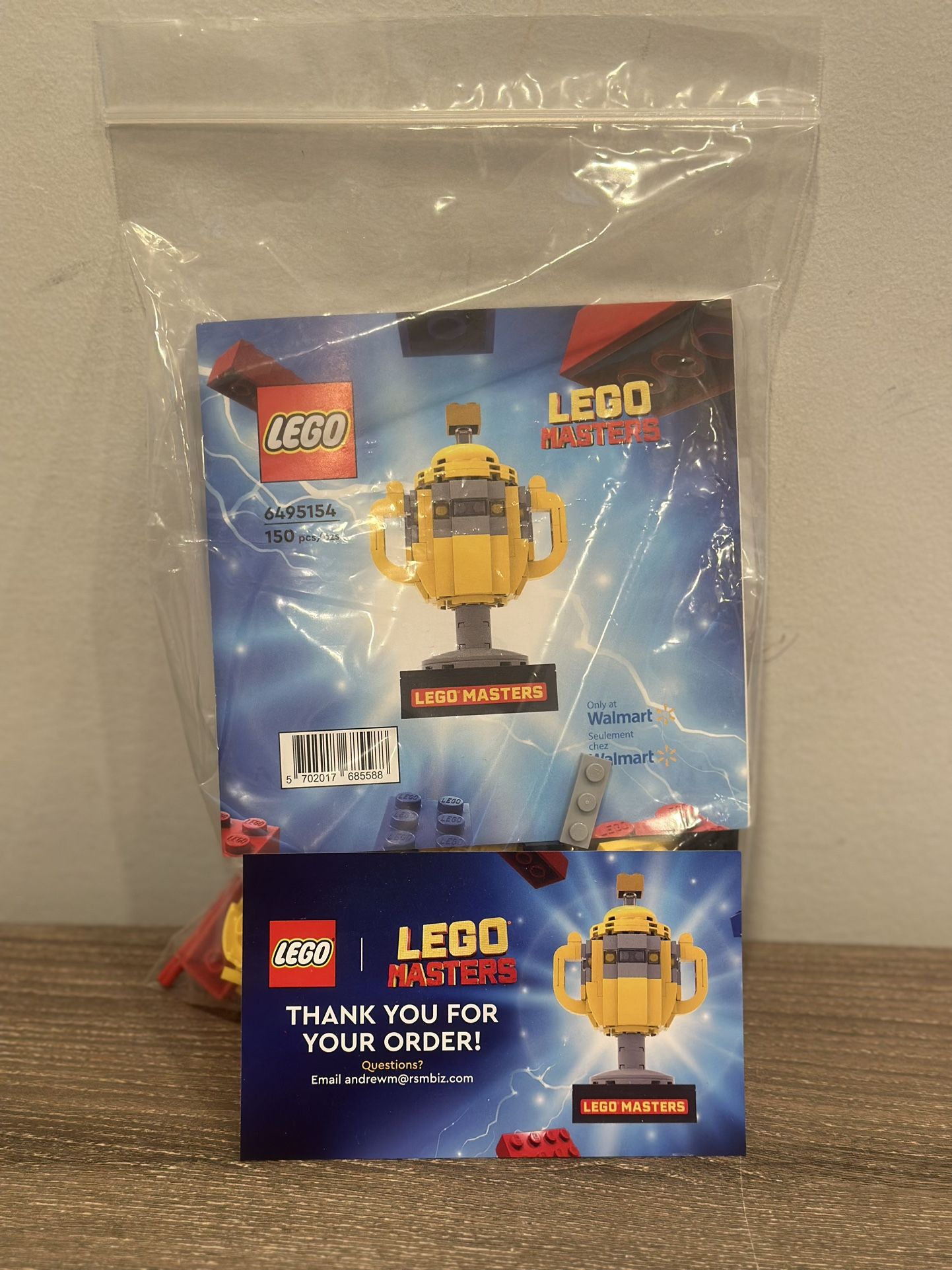LEGO Masters (contact info removed) Mini Trophy Walmart Limited Edition