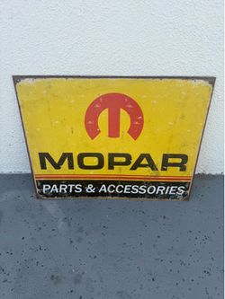 Mopar metal sign $15