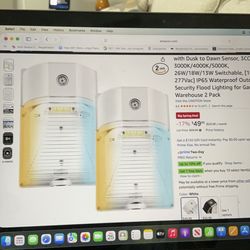 Outdoor Lighting for Garage 2 Pack