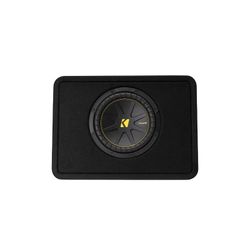 Kicker 50TCWC104 CompC 10" Subwoofer in Thin Profile Enclosure 4-Ohm