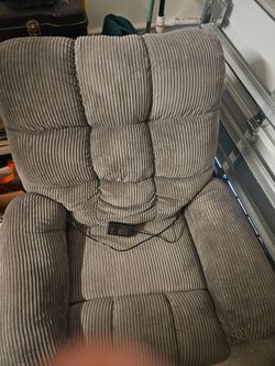 Sofa reclinable de corderoy