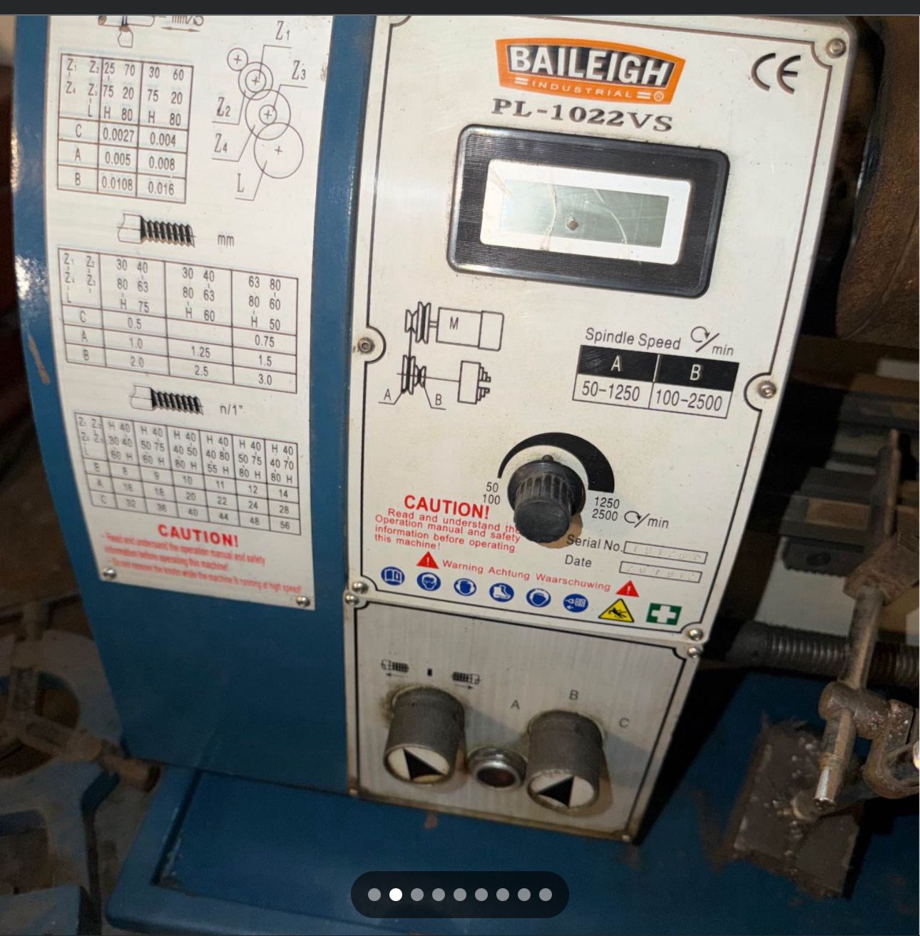 LATHE – PM1022V (Metal) $1950
