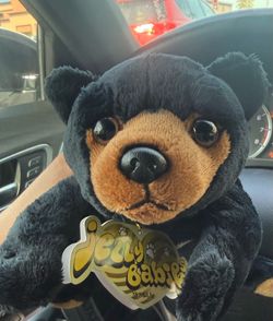 Jelly Babies Black & Brown Bear Plush Stuffed Animal Washable Vintage 2005 12002