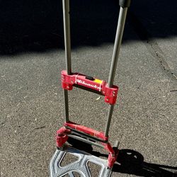 Milwaukee 150 lbs. Convertible Fold-Up Steel Hand Truck with One 60 in. Bungee Cord