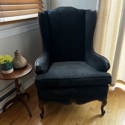 Black Wingback chair