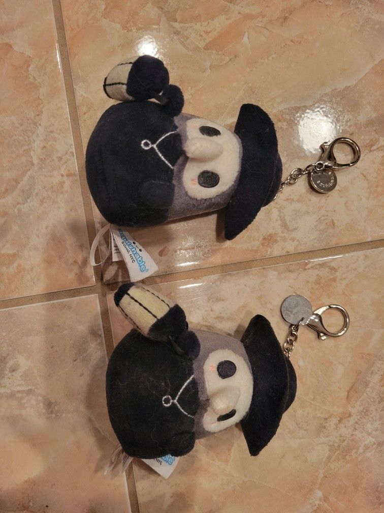 Micro Plague Doctor Teddy Keychain