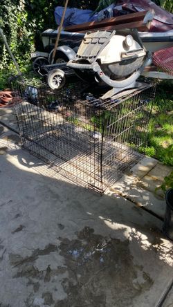 metal dog cage