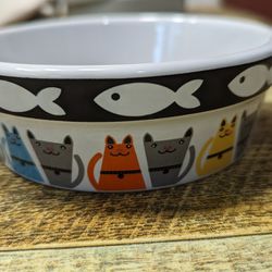Ceramic Cat Food/Water Bowl
