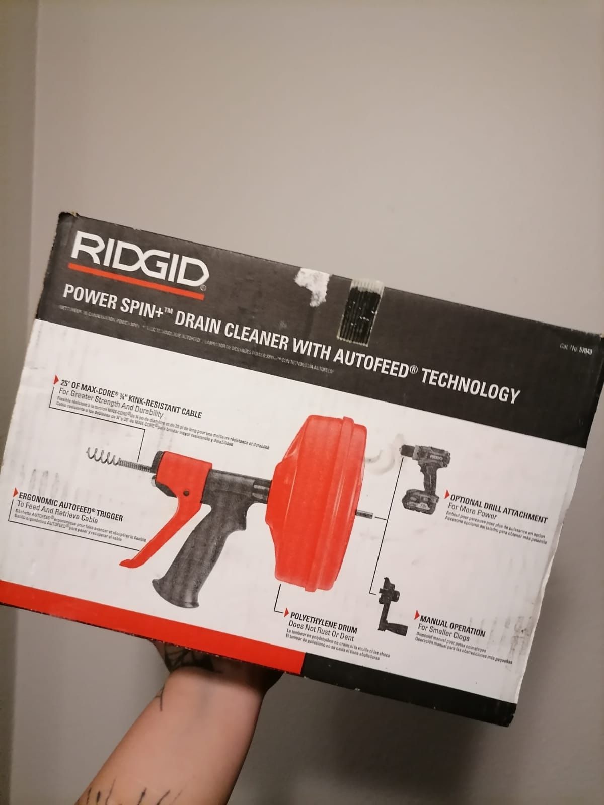 Ridgid Power Spin Drain Cleaner
