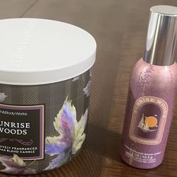 Sunrise woods (BBW) Candle/room Spray 