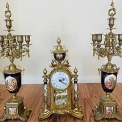 Imperial 3 Piece Vintage Clock Set 