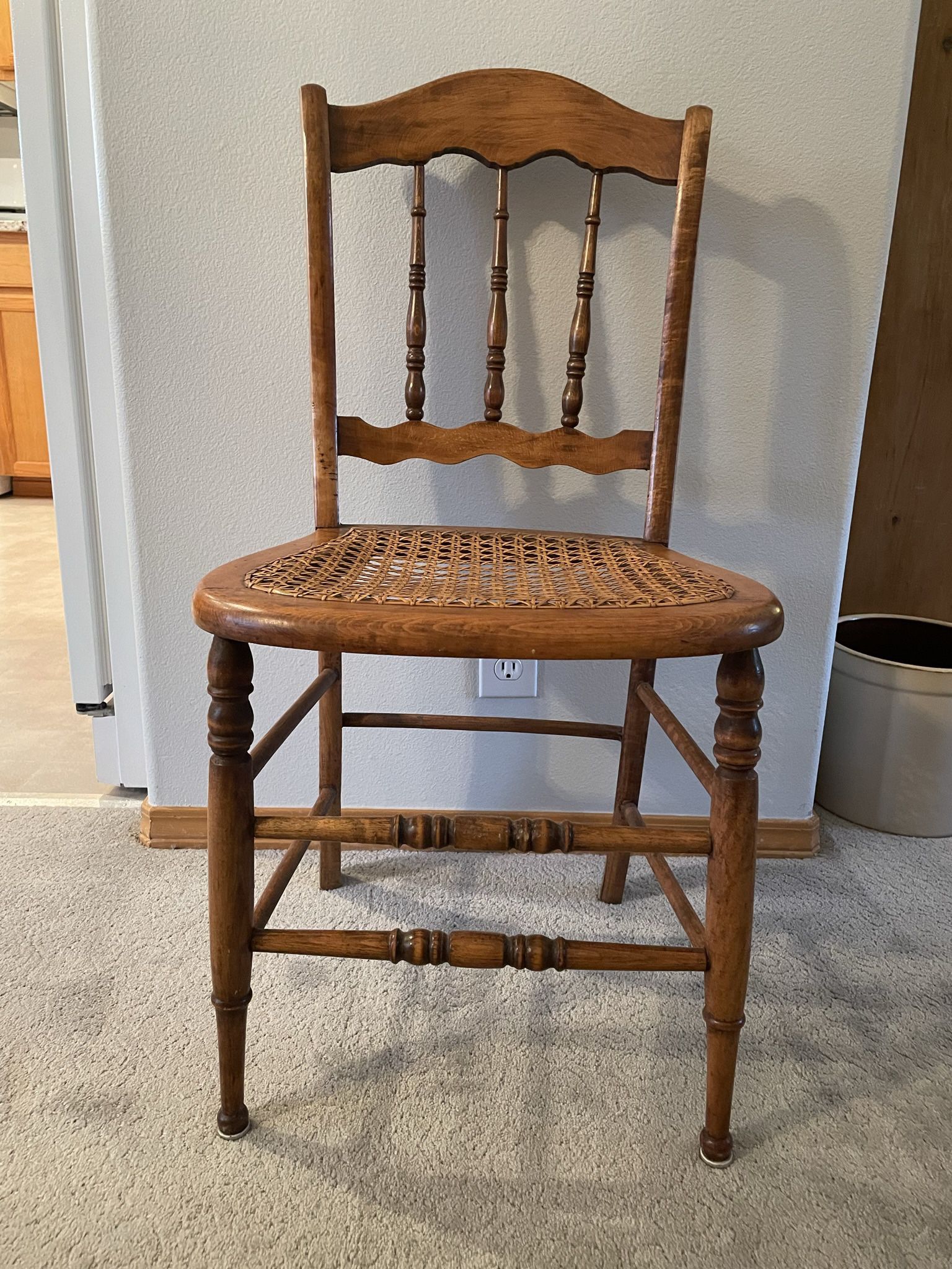 Antique Caned Chair 