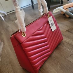Mk Red Shoulder Bag 
