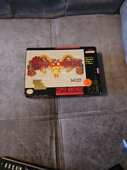 Shadowrun Game and Box Super Nintendo