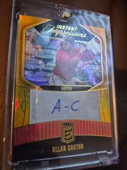 Allan Castro Donruss Elite Instant Impressions Auto Card