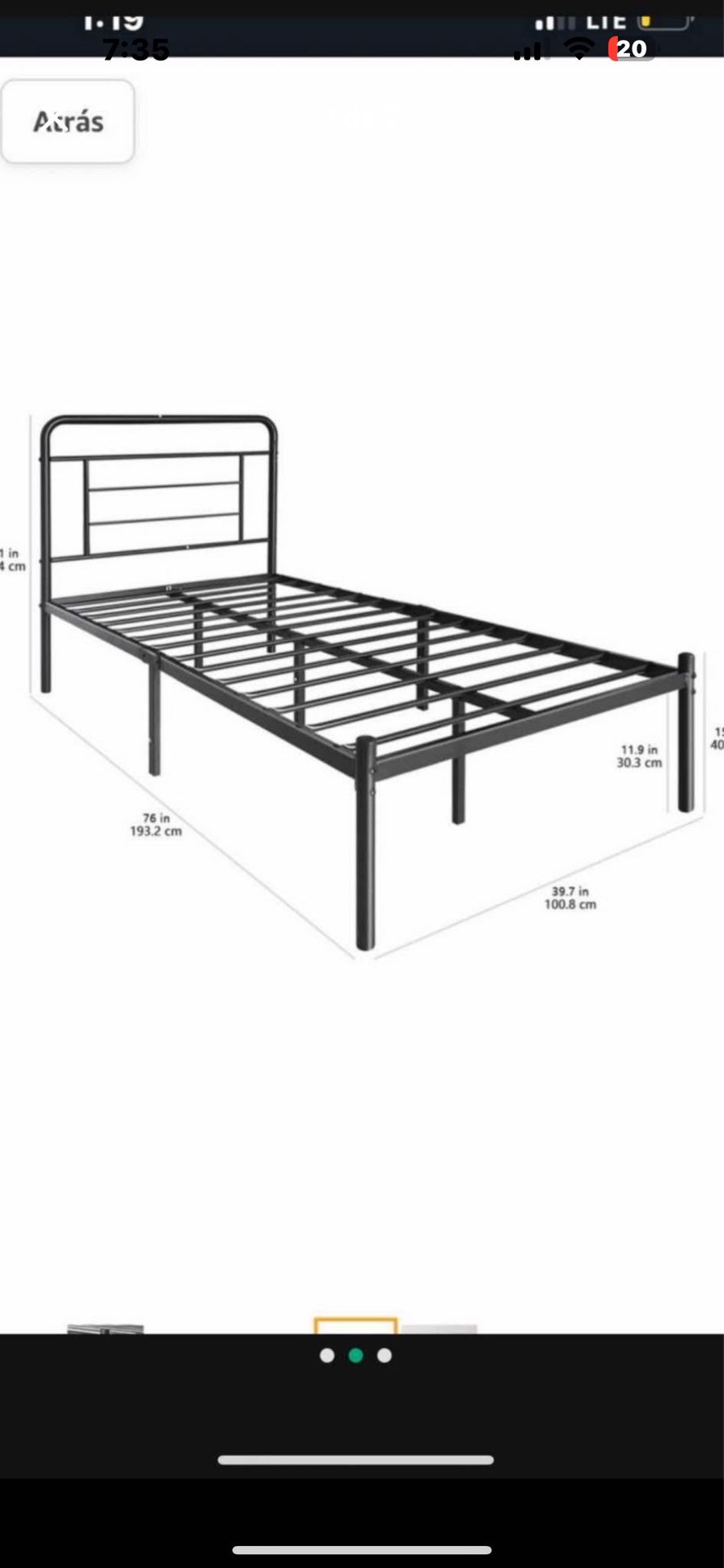 Twin Metal Bed Frame