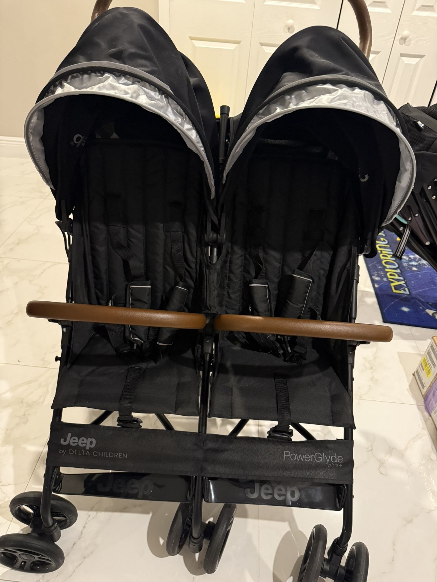 Jeep PowerGlyde Plus Side X Side Double Stroller